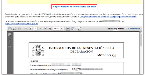 Hacienda modifica el modelo 720 tras la sentencia del TJUE